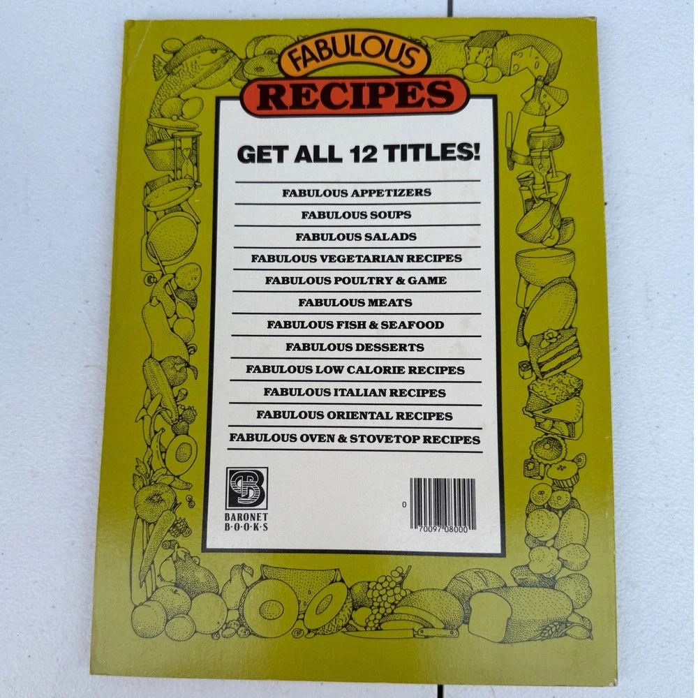 Fabulous Oriental Recipes Johna Blinn 1983 Vintage Cookbook Baronet Book